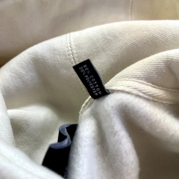 100‎ Thieves Small Embroidered No Camping Szn 2020 White Bone Pullover Hoodie - Picture 12 of 16